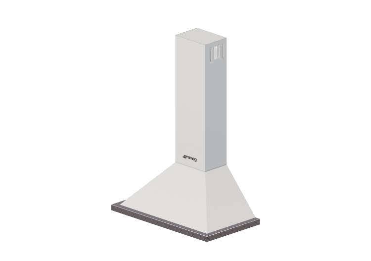 3D Electrical Appliances - Wall mounted white kitchen hood,... 3D Electrical Appliances - Wall mounted white kitchen hood,...