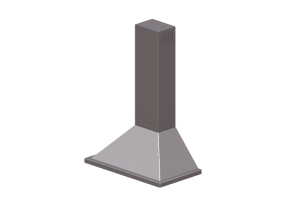 Electrodom&eacute;sticos 3D - Campana de pared, 90 cm, acero inox satinado &ndash; Smeg - KPF9X