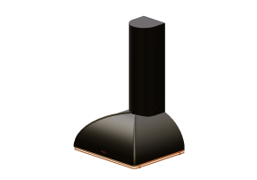 Electroménagers 3D - Hotte murale, 60 cm, anthracite – Smeg - KS59AOE