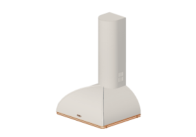 Electroménagers 3D - Hotte murale, 60 cm, crème – Smeg - KS59POE