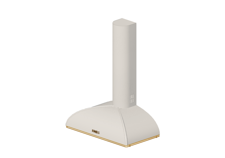 Elettrodomestici 3D - Cappa a parete, 90 cm, crema – Smeg -... Elettrodomestici 3D - Cappa a parete, 90 cm, crema – Smeg -...