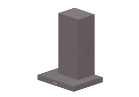 3D Haushaltger&auml;te - Wandmontierte Dunstabzugshaube, 60 cm, Edelstahl satin &ndash; Smeg - KSE61X-1
