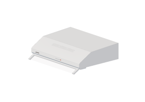 Electrom&eacute;nagers 3D - Hotte int&eacute;gr&eacute;e, 60 cm, blanche &ndash; Smeg - KSEC61EBE