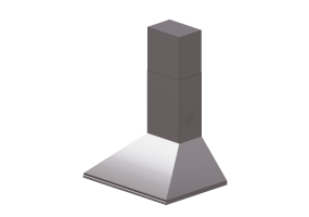 Electrodom&eacute;sticos 3D - Campana de pared, 70 cm, acero inox satinado &ndash; Smeg - KSED75XE