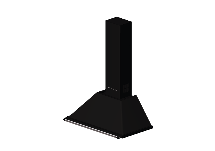 Electroménagers 3D - Hotte murale, 90 cm, noire – Smeg -... Electroménagers 3D - Hotte murale, 90 cm, noire – Smeg -...