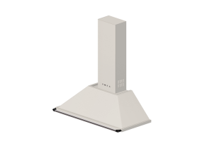 3D Electrical Appliances - Wall mounted cream kitchen hood, 110 cm– Smeg - KT110PE