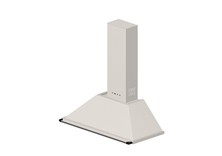 3D Electrical Appliances - Wall mounted cream kitchen hood,... 3D Electrical Appliances - Wall mounted cream kitchen hood,...