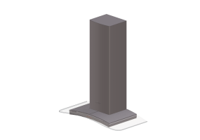 Electrom&eacute;nagers 3D - Hotte murale, 90 cm, inox satin&eacute; &ndash; Smeg - KV90XE