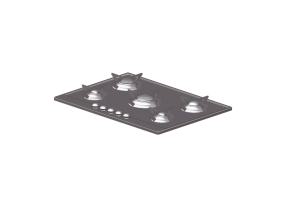 Electrom&eacute;nagers 3D - Table de cuisson &agrave; gaz avec 5 feux - Smeg - P705ES