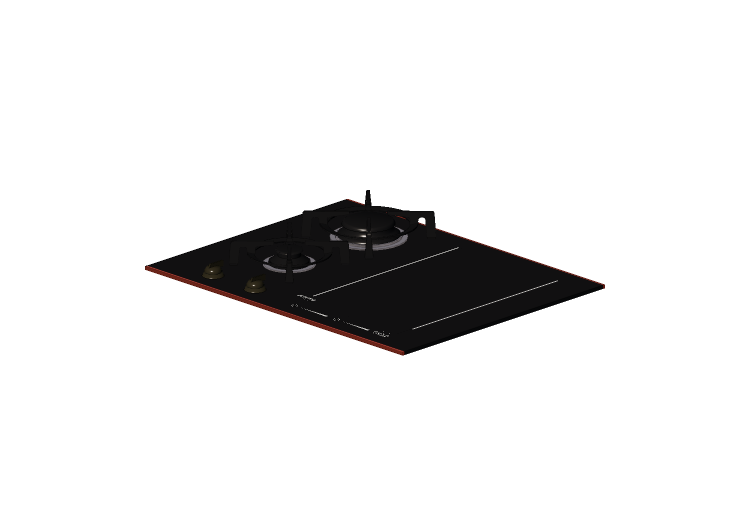 3D Electrical Appliances - Combined cooking top, gas... 3D Electrical Appliances - Combined cooking top, gas...
