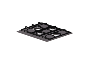 Electrom&eacute;nagers 3D - Table de cuisson &agrave; gaz avec 4 feux - Smeg - PX364L