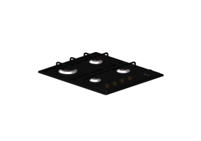 3D Electrical Appliances - Cooking Hob with 4 burners - Smeg - S64SN