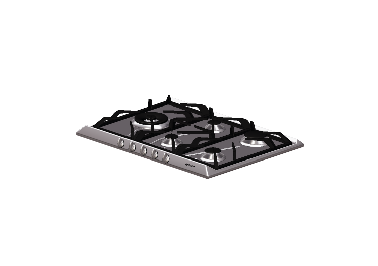 3D Electrical Appliances - Cooking top with 5 burners -... 3D Electrical Appliances - Cooking top with 5 burners -...