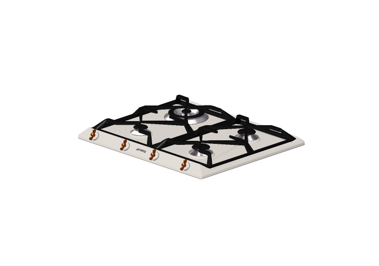 Electroménagers 3D - Table de cuisson à gaz avec 4 feux -... Electroménagers 3D - Table de cuisson à gaz avec 4 feux -...