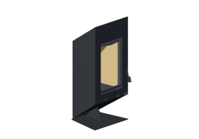 Caldaia 3D - Stufa a legna &ndash; Solzaima &ndash; Tek Wall Stand