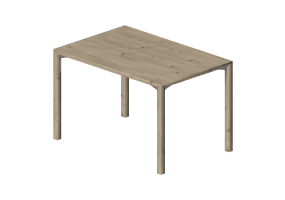 3D Tables - Solid birch table - Stolab - Solo - 6066