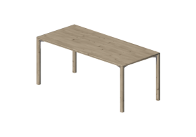 3D Tables - Solid birch table - Stolab - Solo - 6068