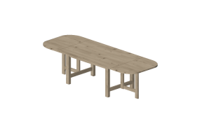 Mesas 3D - Mesa de madeira maci&ccedil;a de b&eacute;tula - Stolab - Bj&ouml;rka - 6036