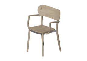 3D Chairs - Solid birch chair - Stolab - Hundranian - 9061
