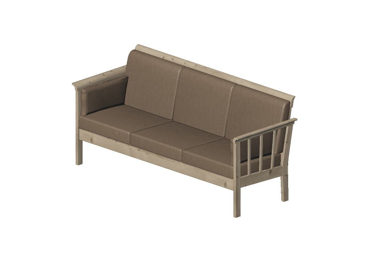 Chairs and Sofas 3D - Three seater sofa - Stolab - Sundborn... Chairs and Sofas 3D - Three seater sofa - Stolab - Sundborn...