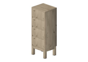 3D Bookshelves and Containers - Solid birch cabinet - Stolab - Serena - 7024