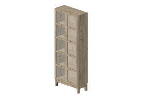 Muebles 3D - Vitrina de abedul macizo - Stolab - Allegro - 7096