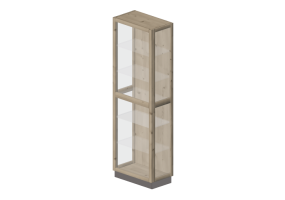 Muebles 3D - Vitrina de abedul macizo - Stolab - Polaris - 7078