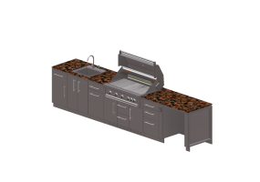 Cuisine 3D - Cuisine complète avec appareils électroménagers- Sunstone