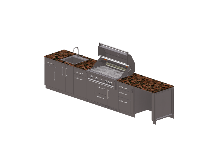 3D Kitchens - Full kitchen with appliances - Sunstone -... 3D Kitchens - Full kitchen with appliances - Sunstone -...