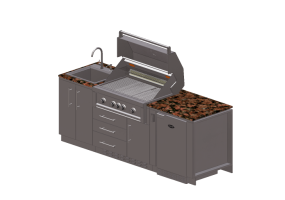 Cuisine 3D - Cuisine complète avec appareils électroménagers- Sunstone