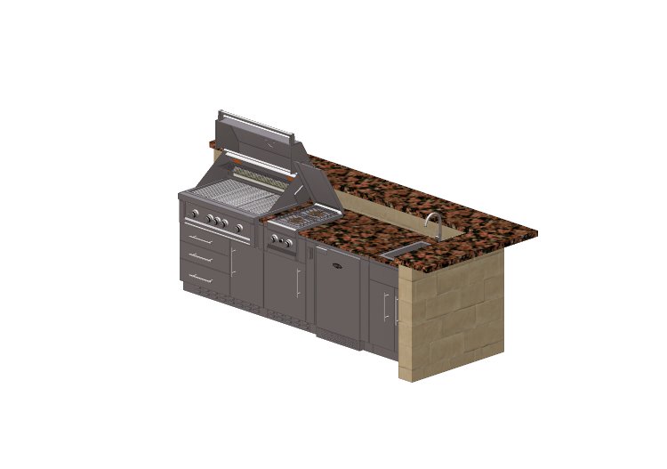 Cuisine 3D - Cuisine complète avec appareils... Cuisine 3D - Cuisine complète avec appareils...