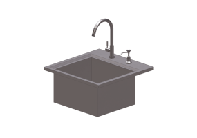 Lavelli 3D - Lavello in metallo - Sunstone - B PS21