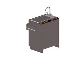 Meubles 3D - Meuble de cuisine modulaire avec lavabo - Sunstone - SAC20CSDR