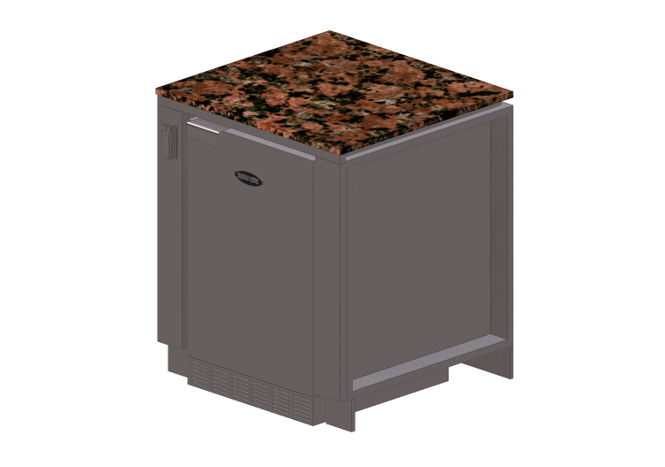 3D Möbel - Modularer Küchenschrank mit Kühlschrank -... 3D Möbel - Modularer Küchenschrank mit Kühlschrank -...