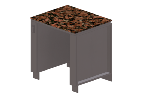 M&oacute;veis 3D - M&oacute;vel para cozinha modular com espa&ccedil;o para eletrodom&eacute;sticos - Sunstone - SAC34APC