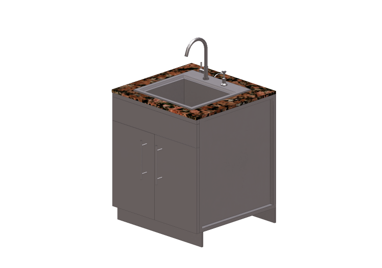 Meubles 3D - Meuble de cuisine modulaire avec lavabo -... Meubles 3D - Meuble de cuisine modulaire avec lavabo -...