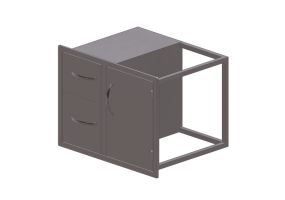 3D M&ouml;bel - Schublade aus Metall - Sunstone - C DDC30