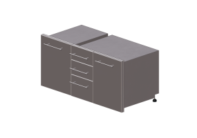 M&oacute;veis 3D - Gaveta de metal - Sunstone - DE LPCTD30 - DE TRD18