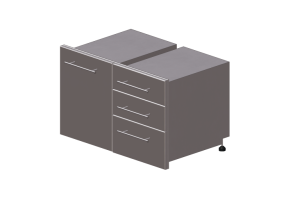 Muebles 3D - Caj&oacute;n de metal - Sunstone - DE TD23 - DE TRD18
