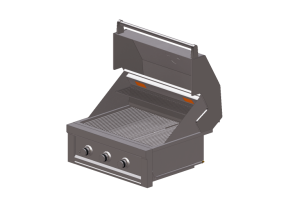 Elettrodomestici 3D - Barbecue in acciaio - Sunstone - RUBY3B