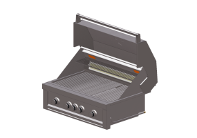 3D Haushaltger&auml;te - Barbecue aus Stahl - Sunstone - RUBY4BIR