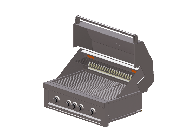 Elettrodomestici 3D - Barbecue in acciaio - Sunstone -... Elettrodomestici 3D - Barbecue in acciaio - Sunstone -...