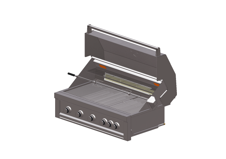 3D Haushaltgeräte - Barbecue aus Stahl - Sunstone - RUBY5B... 3D Haushaltgeräte - Barbecue aus Stahl - Sunstone - RUBY5B...