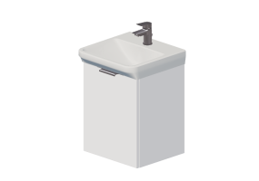 Muebles 3D - Lavabo con mueble - Svedbergs - 4035/15410