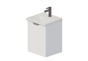 3D Furniture - Washbasin with combined cabinet - Svedbergs - 14035/15400