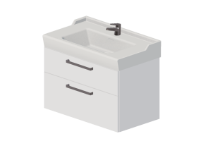 Mobili 3D - Lavabo con mobile - Svedbergs - Stil 80/Signum 80