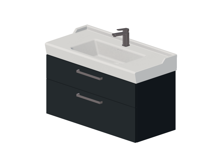 Móveis 3D - Lavatório com gabinete - Svedbergs - Stil... Móveis 3D - Lavatório com gabinete - Svedbergs - Stil...
