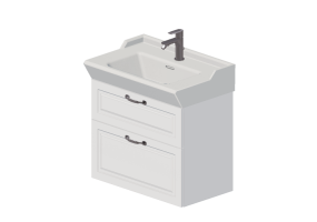 Meubles 3D - Lavabo avec meuble - Svedbergs - Stil 60/Stil 60