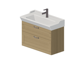 Muebles 3D - Lavabo con mueble - Svedbergs - Stil 80/Stil 80