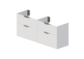 Muebles 3D - Mueble doble de madera - Svedbergs - 151210